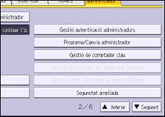 Il·lustració de pantalla del panell d'operacions