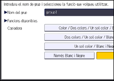 Il·lustració de pantalla del panell d'operacions