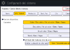 Il·lustració de pantalla del panell d'operacions