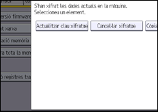 Il·lustració de pantalla del panell d'operacions