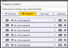 Il·lustració de pantalla del panell d'operacions