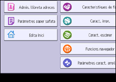 Il·lustració de pantalla del panell d'operacions