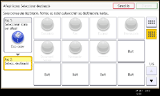 Il·lustració de pantalla del panell d'operacions