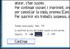 Il·lustració de pantalla del panell d'operacions
