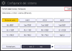 Il·lustració de pantalla del panell d'operacions