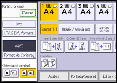 Il·lustració de pantalla del panell d'operacions