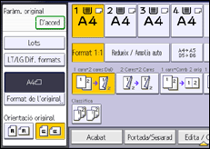 Il·lustració de pantalla del panell d'operacions