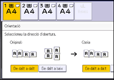 Il·lustració de pantalla del panell d'operacions