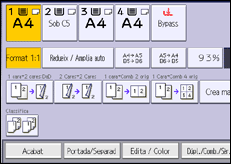 Il·lustració de pantalla del panell d'operacions