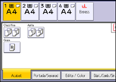 Il·lustració de pantalla del panell d'operacions
