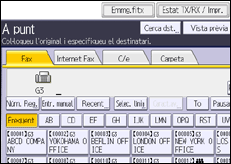Il·lustració de pantalla del panell d'operacions