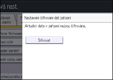 Ilustrace displeje ovládacího panelu