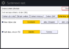 Ilustrace displeje ovládacího panelu