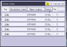 Ilustrace displeje ovládacího panelu