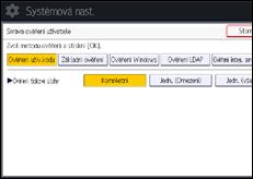 Ilustrace displeje ovládacího panelu