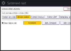 Ilustrace displeje ovládacího panelu