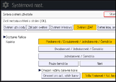 Ilustrace displeje ovládacího panelu