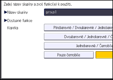 Ilustrace displeje ovládacího panelu