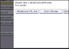 Ilustrace displeje ovládacího panelu