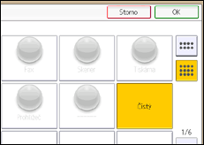 Ilustrace displeje ovládacího panelu