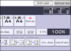 Ilustrace displeje ovládacího panelu