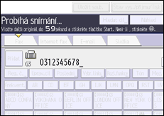 Ilustrace displeje ovládacího panelu