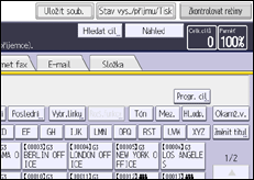 Ilustrace displeje ovládacího panelu