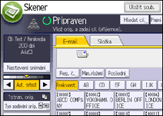 Ilustrace displeje ovládacího panelu