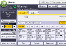 Ilustrace displeje ovládacího panelu