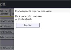 Illustration af skærmbilledet på betjeningspanelet