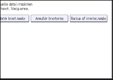Illustration af skærmbilledet på betjeningspanelet