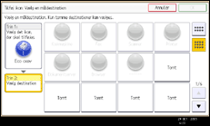 Illustration af skærmbilledet på betjeningspanelet