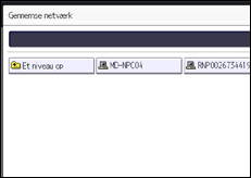 Illustration af skærmbilledet på betjeningspanelet