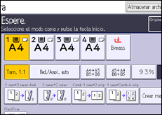 Ilustración de la pantalla panel de mandos