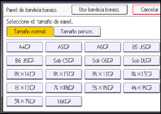 Ilustración de la pantalla panel de mandos