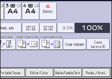 Ilustración de la pantalla panel de mandos