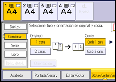 Ilustración de la pantalla panel de mandos