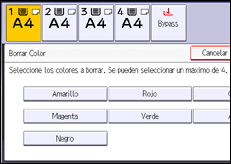Ilustración de la pantalla panel de mandos