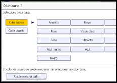 Ilustración de la pantalla panel de mandos