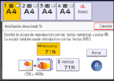 Ilustración de la pantalla panel de mandos