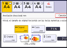 Ilustración de la pantalla panel de mandos