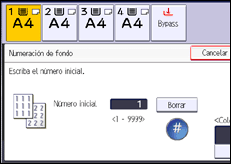 Ilustración de la pantalla panel de mandos