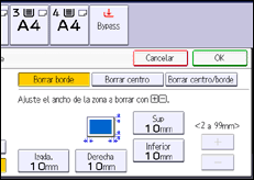Ilustración de la pantalla panel de mandos