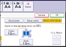 Ilustración de la pantalla panel de mandos