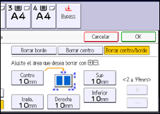 Ilustración de la pantalla panel de mandos