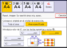 Ilustración de la pantalla panel de mandos