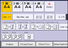 Ilustración de la pantalla panel de mandos