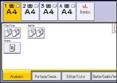 Ilustración de la pantalla panel de mandos