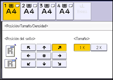 Ilustración de la pantalla panel de mandos