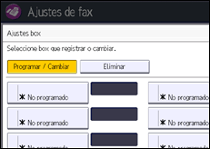 Ilustración de la pantalla panel de mandos